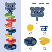 Load image into Gallery viewer, Baby Kids Fun Track Turn For Babies 0-3 Years Old Track Rolling Ball Mental Sliding Ball Tower Early Education Assembling Toys Montessori Games Toys
