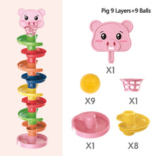 Load image into Gallery viewer, Baby Kids Fun Track Turn For Babies 0-3 Years Old Track Rolling Ball Mental Sliding Ball Tower Early Education Assembling Toys Montessori Games Toys
