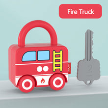 Load image into Gallery viewer, Kids Learning Lock with Key Educational Preschool Numbers Matching Counting Montessori Car Games Toys Teaching Aids Toys
