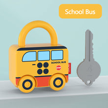 Load image into Gallery viewer, Kids Learning Lock with Key Educational Preschool Numbers Matching Counting Montessori Car Games Toys Teaching Aids Toys
