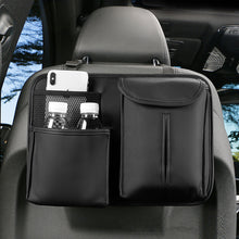 Load image into Gallery viewer, Car Seat Back Storage Bag Multi Pocket Hanging Interior PU Auto Seat Middle Box Interior Accessories
