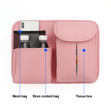 Load image into Gallery viewer, Car Seat Back Storage Bag Multi Pocket Hanging Interior PU Auto Seat Middle Box Interior Accessories
