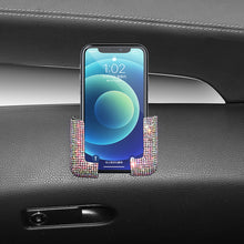 Load image into Gallery viewer, Car Self-adhesive Cell Phone Holder Multifunction GPS Display Bracket Car Luxury Crystal Styling Interior AccessoriesAdjustable Width
