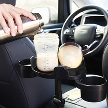 Load image into Gallery viewer, Universal Car Cup Holder Tray with Cup Holders Rotation Function Table Phone Holder Food Table
