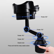 Load image into Gallery viewer, Universal Car Cup Holder Tray with Cup Holders Rotation Function Table Phone Holder Food Table
