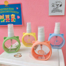 Load image into Gallery viewer, 55ml Portable Cartoon Small Spray Bottle Alcohol Sub-packaging Fine Spray Bottle Silicone Sleeve Perfume Travel Spray Bottle
