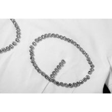 Load image into Gallery viewer, Summer Breathable Women Solid Color All-match Fashion Wild Rhinestone Short-sleeved Slim T-shirt
