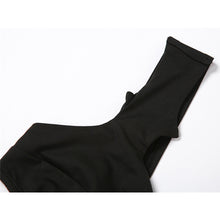 Load image into Gallery viewer, Sexy Cutout Irregular Hollow Solid Color Summer Slim Fit Hip Sheath Dress For Nightclub Party Dating
