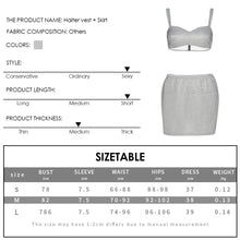 Load image into Gallery viewer, Silver Shining Sexy Nightclub Halter Top Camisole + Slim Pack Hip Skirt Set Fashion Two-piece Suit
