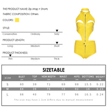 Load image into Gallery viewer, Sexy Hollow PU Leather Zipper Sling Top + Slim Shorts Two-piece Set Women Fashion Waist Cutout T-shirt Suit
