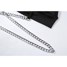 Load image into Gallery viewer, Off-shoulder Bowknot Straps Slim Hollow Mesh Navel Crop Top Suspenders Vest Fashion Women Sling T-shirt
