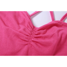 Load image into Gallery viewer, Solid Color Sexy Navel Crop Tops Strapless Vest Women Slim Fit Navel Open Back Camisole Short T-shirt
