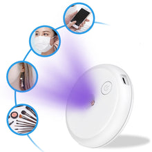 Load image into Gallery viewer, Toilet Rechargeable UV Sterilizing Light Closestool Auto Sterilization Waterproof Lamp for Household Toilet Disinfect Deodorizer Lights
