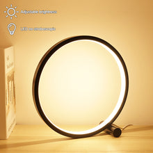 Load image into Gallery viewer, 25CM Circle LED Table Lamp Bedroom Circular Desk Lamps For Living Room Bedside Lamp Touch Round Night Light Decoration
