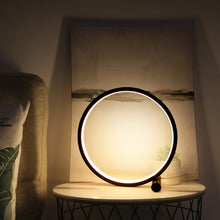 Load image into Gallery viewer, 25CM Circle LED Table Lamp Bedroom Circular Desk Lamps For Living Room Bedside Lamp Touch Round Night Light Decoration
