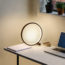 Load image into Gallery viewer, 25CM Circle LED Table Lamp Bedroom Circular Desk Lamps For Living Room Bedside Lamp Touch Round Night Light Decoration
