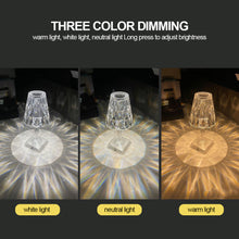 Load image into Gallery viewer, Acrylic Diamond Table Lamp USB Chargeable Touch Sensor Night Light Home Decor LED Light with Control Bedroom Decoration Lamp Gift
