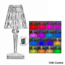 Load image into Gallery viewer, Acrylic Diamond Table Lamp USB Chargeable Touch Sensor Night Light Home Decor LED Light with Control Bedroom Decoration Lamp Gift
