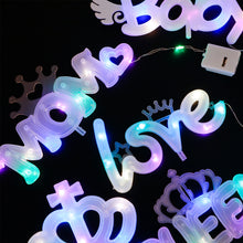 Load image into Gallery viewer, Cake Decoration Light Love MOM Baby Bithday Cake Light Valentine's Day Mother's Day Bouquet Decoration Mini Light Board
