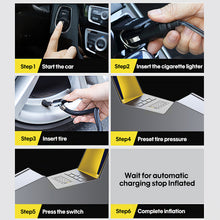 Load image into Gallery viewer, 150PSI Electric Car Tyre Inflator air Pump USB Portable Air Compressor Digital Tire Inflator 12V Quick Inflation
