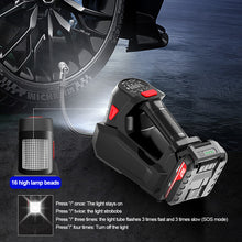 Load image into Gallery viewer, Car Air Compressor 120W Portable Handheld 150Psi Car Tire Inflator Pump With LED Lighting Fast Replenish Electric Air Pump
