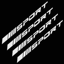 Load image into Gallery viewer, 4Pcs Car Hub Stickers Auto Parts Decals Sport Reflective Wheel Ring Decoration Accessories Motorsports Stickers
