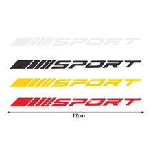 Load image into Gallery viewer, 4Pcs Car Hub Stickers Auto Parts Decals Sport Reflective Wheel Ring Decoration Accessories Motorsports Stickers
