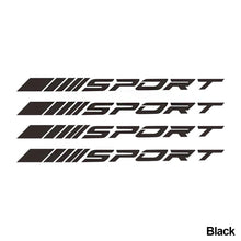 Load image into Gallery viewer, 4Pcs Car Hub Stickers Auto Parts Decals Sport Reflective Wheel Ring Decoration Accessories Motorsports Stickers
