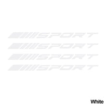 Load image into Gallery viewer, 4Pcs Car Hub Stickers Auto Parts Decals Sport Reflective Wheel Ring Decoration Accessories Motorsports Stickers
