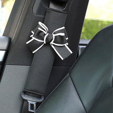 Load image into Gallery viewer, Car Styling Pink Princess Bow Tie Car Seat Belt Cover Shoulder Strap Soft Plush Protector Shoulder Pad Protector Car Decor
