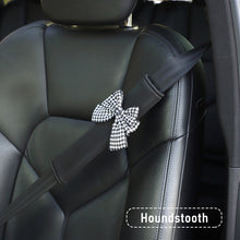 Load image into Gallery viewer, Car Styling Pink Princess Bow Tie Car Seat Belt Cover Shoulder Strap Soft Plush Protector Shoulder Pad Protector Car Decor
