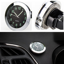 Load image into Gallery viewer, 43mm Luminous Car Clock Stick-On Mini Digital Watch Mechanics Quartz Clocks Auto Ornament Car Automobiles Internal Accessories
