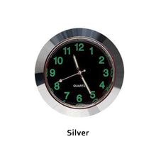 Load image into Gallery viewer, 43mm Luminous Car Clock Stick-On Mini Digital Watch Mechanics Quartz Clocks Auto Ornament Car Automobiles Internal Accessories
