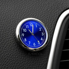 Load image into Gallery viewer, 40mm Luminous Car Clock Stick-On Mini Digital Watch Mechanics Quartz Clocks Auto Ornament Car Automobiles Internal Accessories
