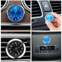 Load image into Gallery viewer, 40mm Luminous Car Clock Stick-On Mini Digital Watch Mechanics Quartz Clocks Auto Ornament Car Automobiles Internal Accessories
