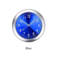 Load image into Gallery viewer, 40mm Luminous Car Clock Stick-On Mini Digital Watch Mechanics Quartz Clocks Auto Ornament Car Automobiles Internal Accessories

