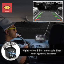 Load image into Gallery viewer, 4.3"Car Rear View Camera Wide Degree TFT LCD Color Display Monitor Waterproof Night Vision Reversing Backup 2In1 Parking Rever

