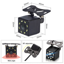 Load image into Gallery viewer, 4.3"Car Rear View Camera Wide Degree TFT LCD Color Display Monitor Waterproof Night Vision Reversing Backup 2In1 Parking Rever
