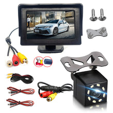 Load image into Gallery viewer, 4.3"Car Rear View Camera Wide Degree TFT LCD Color Display Monitor Waterproof Night Vision Reversing Backup 2In1 Parking Rever
