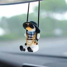 Load image into Gallery viewer, Cowboy Revolver Duck Car Accessorie Swing Duck Pendant Auto Rearview Mirror Ornaments Birthday Gift Anime Auto Decoraction
