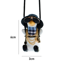 Load image into Gallery viewer, Cowboy Revolver Duck Car Accessorie Swing Duck Pendant Auto Rearview Mirror Ornaments Birthday Gift Anime Auto Decoraction
