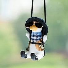 Load image into Gallery viewer, Cowboy Revolver Duck Car Accessorie Swing Duck Pendant Auto Rearview Mirror Ornaments Birthday Gift Anime Auto Decoraction
