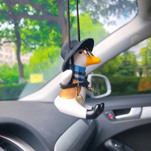 Load image into Gallery viewer, Cowboy Revolver Duck Car Accessorie Swing Duck Pendant Auto Rearview Mirror Ornaments Birthday Gift Anime Auto Decoraction

