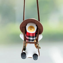 Load image into Gallery viewer, Cowboy Revolver Duck Car Accessorie Swing Duck Pendant Auto Rearview Mirror Ornaments Birthday Gift Anime Auto Decoraction
