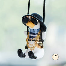 Load image into Gallery viewer, Cowboy Revolver Duck Car Accessorie Swing Duck Pendant Auto Rearview Mirror Ornaments Birthday Gift Anime Auto Decoraction
