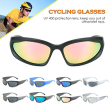 Load image into Gallery viewer, Vintage Punk Sunglasses Men Unique Bicycle Cycling Sports Sun Glasses Women UV400 Goggle Shades Mirror Fashion Steampunk Eyewear
