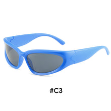 Load image into Gallery viewer, Vintage Punk Sunglasses Men Unique Bicycle Cycling Sports Sun Glasses Women UV400 Goggle Shades Mirror Fashion Steampunk Eyewear
