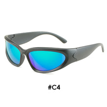 Load image into Gallery viewer, Vintage Punk Sunglasses Men Unique Bicycle Cycling Sports Sun Glasses Women UV400 Goggle Shades Mirror Fashion Steampunk Eyewear
