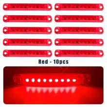 Load image into Gallery viewer, 10Pcs 12v 24v 9SMD LED Side Marker Brake Indicator Lamp Warning Tail Light Clearance Trailer Car Bus UTE Truck Lorry Caravan
