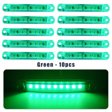 Load image into Gallery viewer, 10Pcs 12v 24v 9SMD LED Side Marker Brake Indicator Lamp Warning Tail Light Clearance Trailer Car Bus UTE Truck Lorry Caravan
